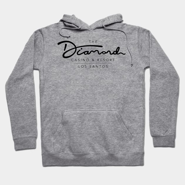 The Diamond Casino & Resort Los Santos Black Hoodie by Xavi Biker